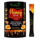 Hushveda® Honey Sticks with Shilajit, Gokshura, KSM-66® Ashwagandha, Safed Musli & Saffron | Lab Tested Daily Wellness Honey Supplement | Energy & Stamina Support | 30 Individual Honey Sticks