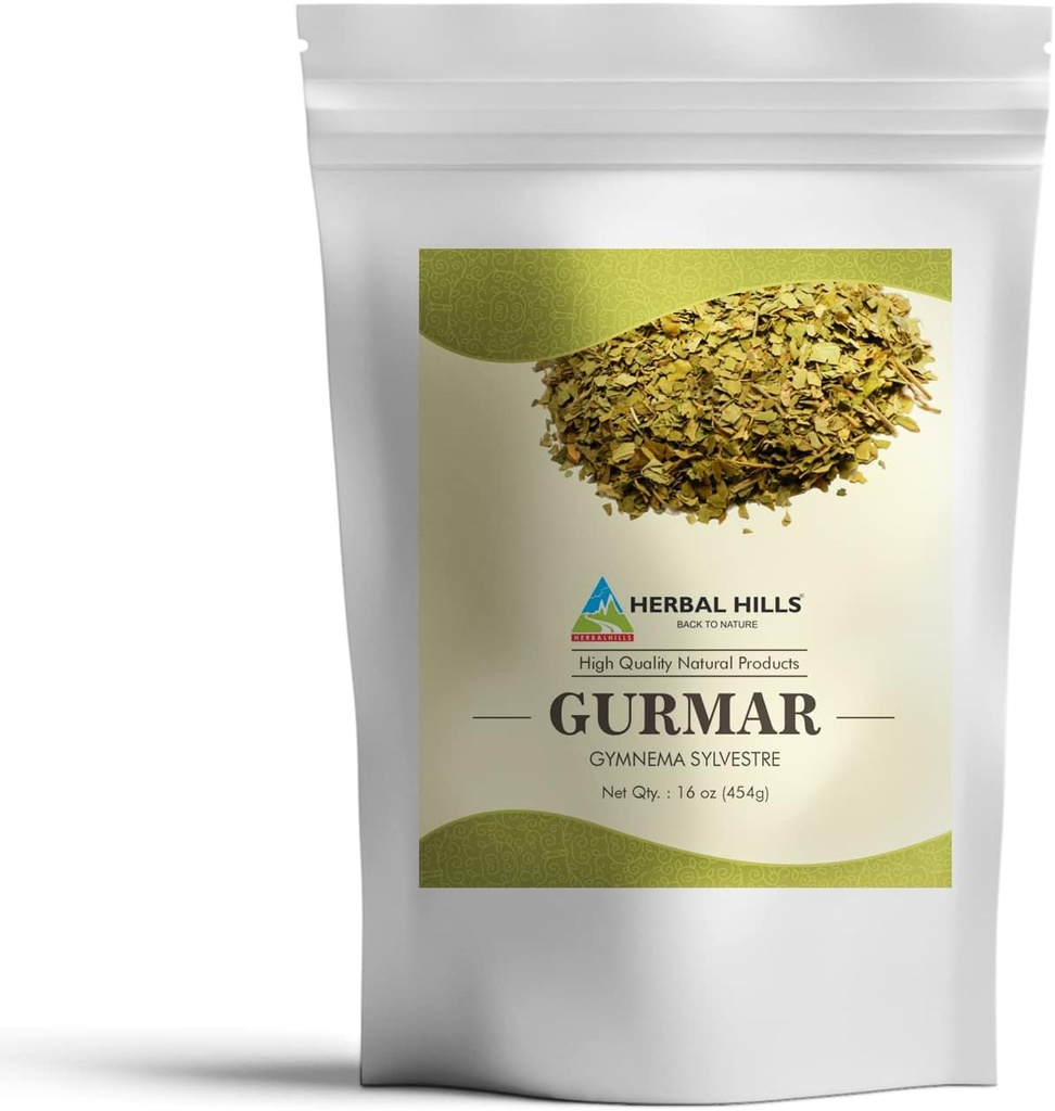 HERBAL HILLS Gurmar Powder (Gymnema sylvestre/Natural Gudmar Leaf/Leaves Powder) 