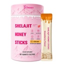 Shilajit Honey Sticks for Women with Shatavari & Saffron | High-Potency Fulvic Acid 75%+ & 85+ Trace Minerals | Supports Hormone Balance, Daily Energy, Mental Clarity & Physical Stamina | Delicious Strawberry, 30 Sticks