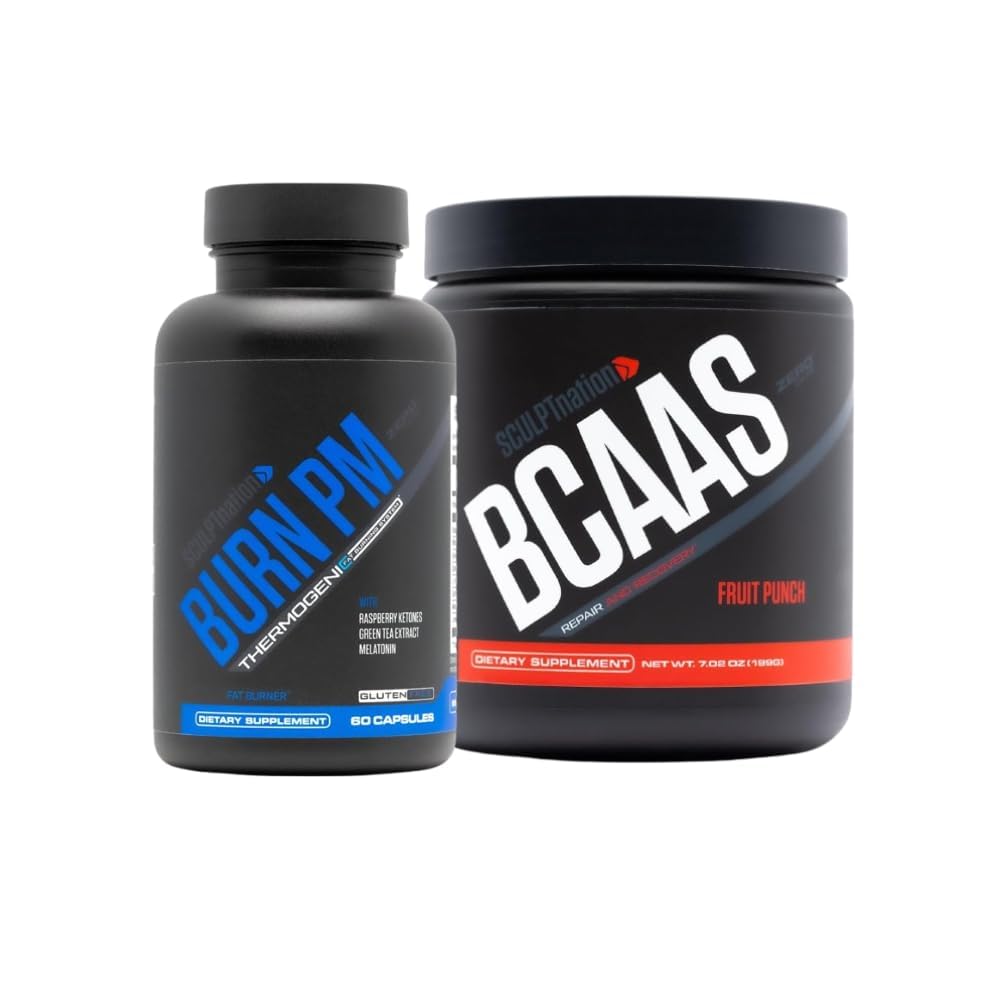 Sculpt Nation by V Shred Burn PM και BCAA Fruit Punch Powder Bundle