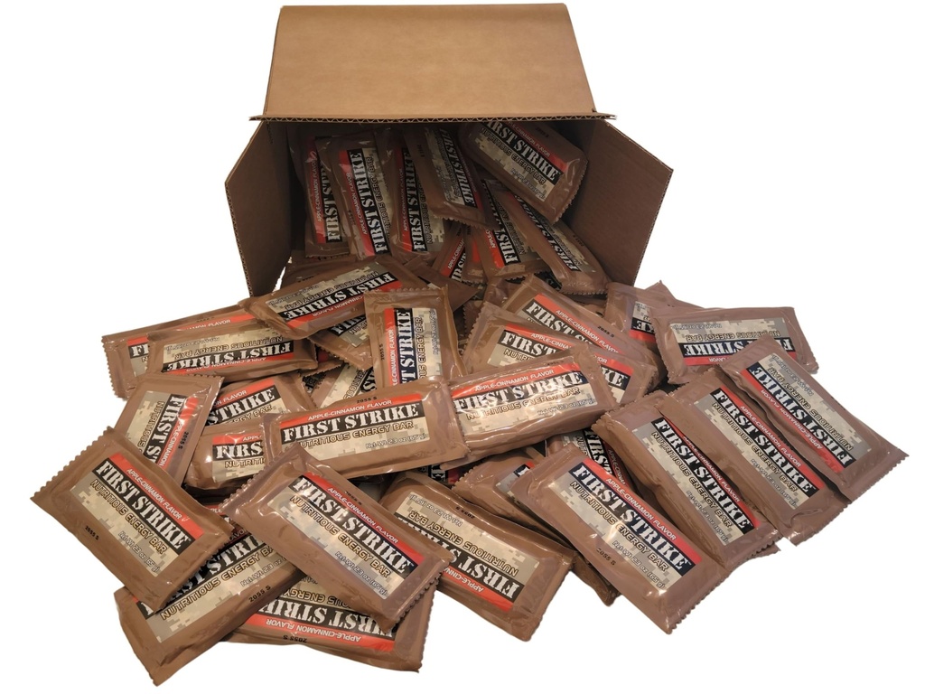 First Strike Bar, Apple-Cinnamon Flavor - Full Size (2.3 oz.) Nutritious Energy Bar (48)