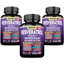 Resveratrol Supplement, 14-in-1 NAD, Berberine & Quercetin, 180 Capsules | Milk Thistle, NAD, Berberine, Quercetin, Fisetin, Pomegranate, Green Tea, Acai, Grape Seed & N-Acetyl Cysteine