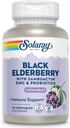 SOLARAY Black Elderberry Extract με ψευδάργυρο, προβιοτικά και βιταμίνη C 