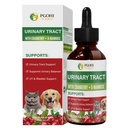 Herbal Urinary Tract Drops for Pets - 60ml Urinary Tract Support with Glucosamine & Natural Herbs, UTI Relief & Bladder Health Supplement for Dogs & Cats, Easy-to-Use Liquid Drops (2Oz)