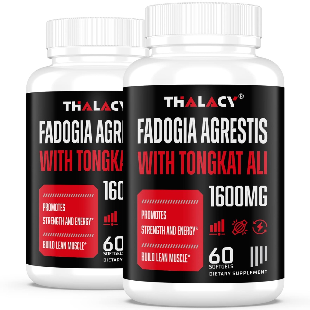 1600mg Fadogia Agrestis Tongkat Ali συμπλήρωμα, Fadogia Agrestis εκχύλισμα για άνδρες με Ashwagandha - μέγιστη αντοχή, 120 Softgels