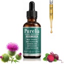 Purelia Liver Restore Drops, Complete Liver Support Liquid Supplement | Complete Liver Detox Support Supplement with Milk Thistle, Natural Balance, Complete Liver Support 2 oz/60 ml
