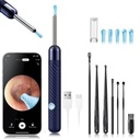 LEIPUT Ear Wax Removal - Earwax Remover Tool with 7 Pcs Ear Set - Ear Canal Cleaner with 1080P Camera - FSA HSA Eligible - Ear Cleaning Kit with 6 Ear Spoon - Ear Camera for iOS & Android (Blue)