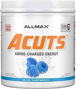 ALLMAX Διατροφικά AMINOCUTS (ACUTS), Amino-Curged Energy Drink with Taurine, L-Καρνιτίνη, Πράσινο εκχύλισμα Coffee Bean, Μπλε Βατόμουρο, 36 εξυπηρετούν