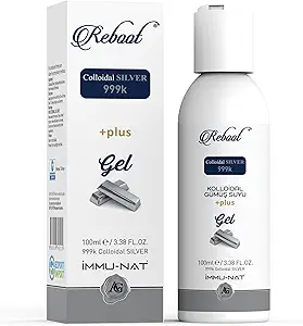 Επανεκκίνηση Colloyal Silver Gel - 35PPM Μέγιστη δύναμη - First Aid & Burn Relief - Καταπραϋντική φαγούρα, πόνος από εγκαύματα, περικοπές, εγκαύματα, ερεθίσματα δέρματος - 3.4oz