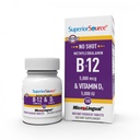 Superior Source NO Shot Methylcobalamin B-12 5,000 mcg with D3 5,000 IU - Energy & Heart Health Supplement - Multivitamin with Vitamin D3 for Bone Support - 100 Instant Dissolve Tablets | High Potency Multivitamin Formula Supporting Energy, Heart Health, Brain Function and Bone Support Daily
