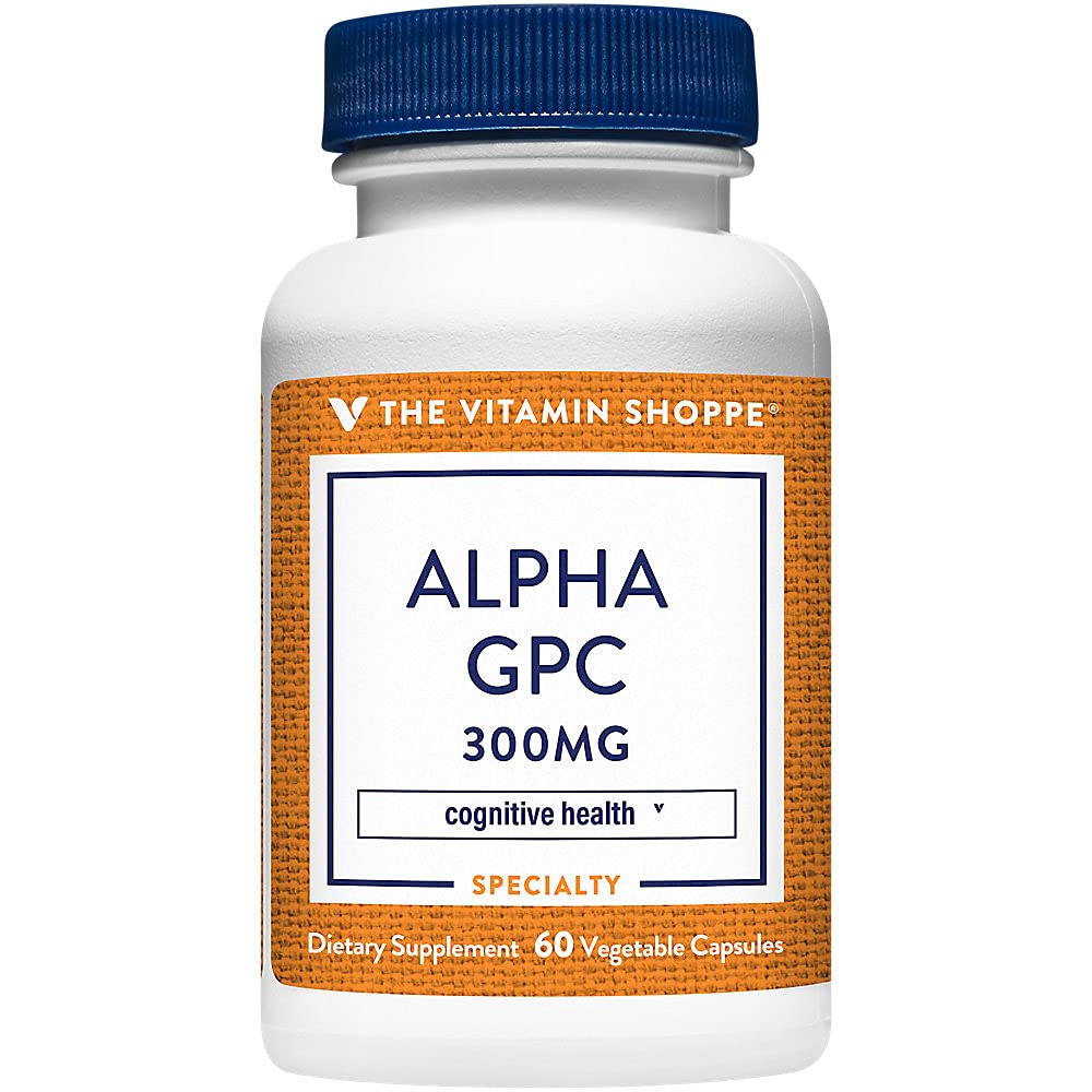 The Vitamin Shoppe Alpha GPC (Alpha-Glyceryl-Phosphoryl-Choline) 300MG Supports Brain