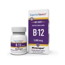 Superior Source No Shot Methylcobalamin B-12 5000 mcg - Βιταμίνη B-12 για την υποστήριξη της παραγωγής ενέργειας, της υγείας του εγκεφάλου και της γενικής ευεξίας - Υπογλώσσια δισκία για γρήγορη απορρόφηση - 60 δισκία διάλυσης