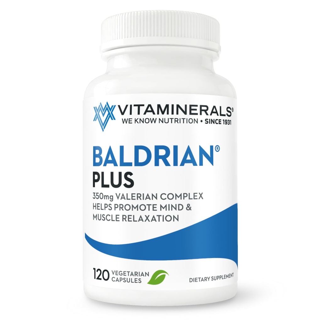 Βιταμίνες 33+ Baldrian® Plus Φυσικό Relaxing Υποστήριξη Τυποποιημένο Βαλεριανικό εκχύλισμα (120)