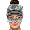 Migraine Relief Cap with Flip-up Eye Mask for Headache & Stress Relief | Headache Relief Hat for Hangover, Tension-Cold Compress Head Wrap