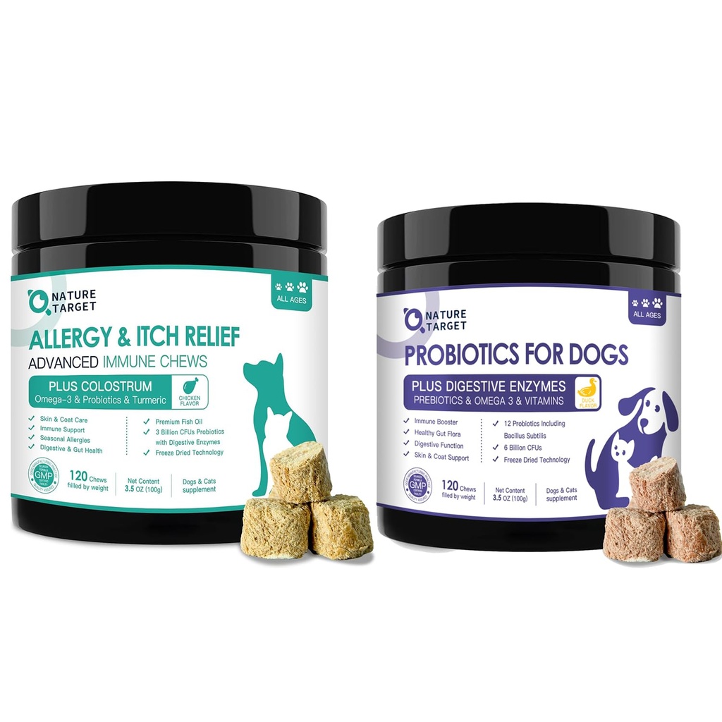 Dog Allergy Relief with Probiotics for Dogs