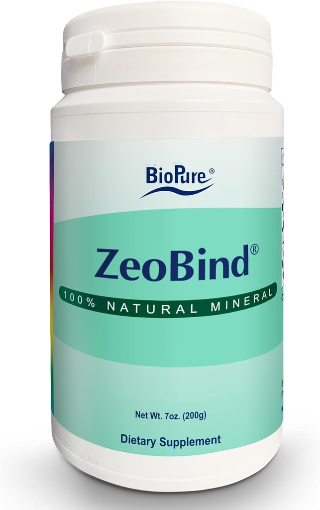 BioPure ZeoBind – 100% Φυσικό Ορυκτό Μείγμα Κλινοπτιλόλιθου και Mordenite σκόνη που Αποτοξινώνει και Καθαρίζει Το Σώμα για να υποστηρίξει την Ανοσία, Γαστρεντερική Υγεία, και Microbiome ισορροπία – 200g
