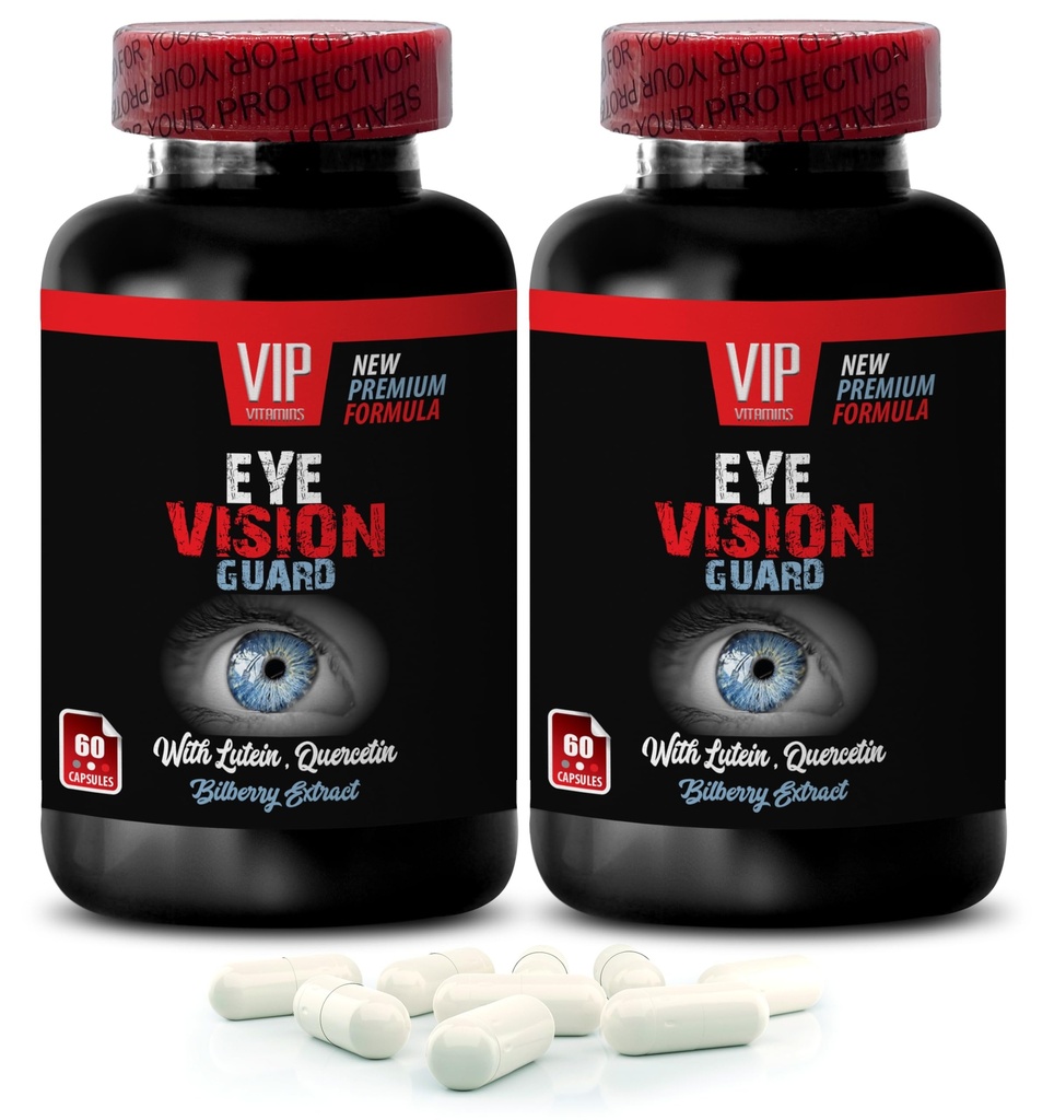 Turmeric Root - Eye Vision Guard - L-Glutathione, Lutein, Bilberry Fruit, Grape Seed, Quercetin Dihydrate, Taurine, Milk Thistle Seed, Lutein, Bilberry Fruit, Milk Thistle Seed 1 Bottle 60 Capsules