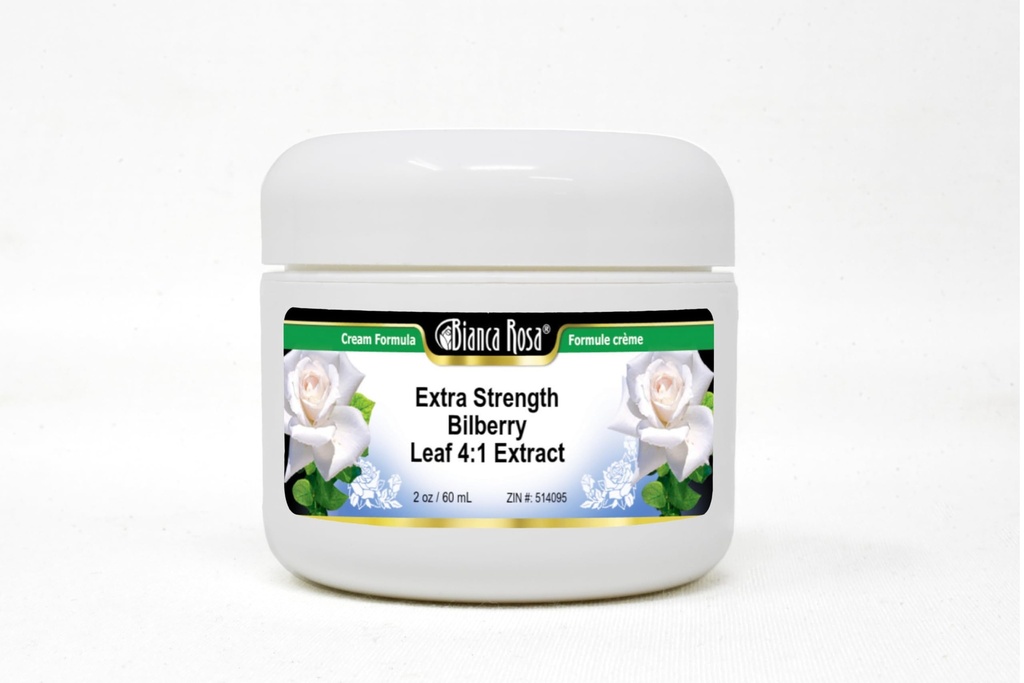 Extra Strength Bilberry Leaf 4:1 Extract Cream (2 oz, ZIN: 514095) - 3 Pack