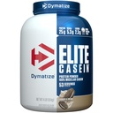 Dymatize Elite Casein Protein Powder, Cookies & Cream, 100% Micellar Casein, 25g Protein, 5.4g BCAAs, 2.3g Leucine, Αργή Απορρόφηση για Overnight Ανάκτηση μυών, 4 lb (53 Υπηρεσίες)