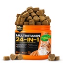 APXL Taurine for Cats - 24 in 1 Cat Vitamins with CoQ10, Natural Flavors | 24 Nutrients with L-Lysine, Cat Treats for Immunity, Joints, Skin, Coat & Heart, Zero Artificial Lures, 95-Day Supply