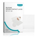 Dimora Wound Contact Layer, Silicone Dressing, 2in x 3in, 10 pcs | Non-adhering, Transparent Pads Bandages Sheets, Wide Range of Exuding Wounds