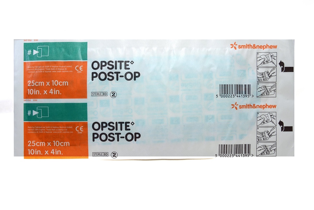 OpSite Post Op Transparent Film Dressing with Pad Rectangle 10 X 4 Inch 3 Tab Delivery Without Label Sterile, 66000714 - Sold by: Pack of One