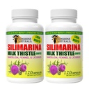 Sunshine Naturals Milk Thistle Complex. Liver Health Support, Detoxification, Antioxidant Defense, and Natural Liver Function Enhancement. Promotes Digestive Health. 600 mg. 120 Capsules. Pack of 2.