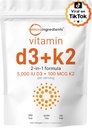 Micro Συστατικά Βιταμίνη D3 5.000 IU + K2 MK-7 100 mcg, 300 Softgels 