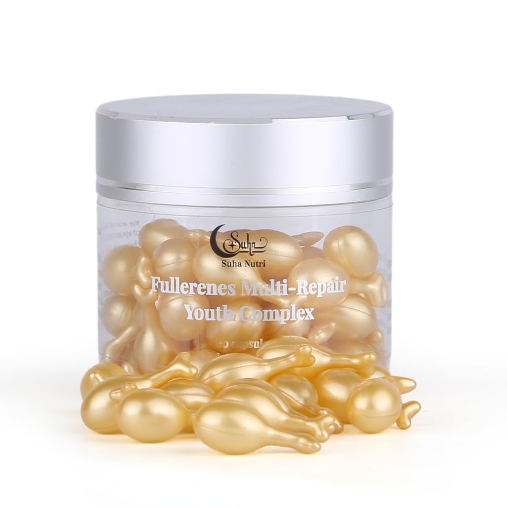 Vitamin E Oil for Skin | Face Moisturizer | Squalane | CoQ10 | 60 Ct