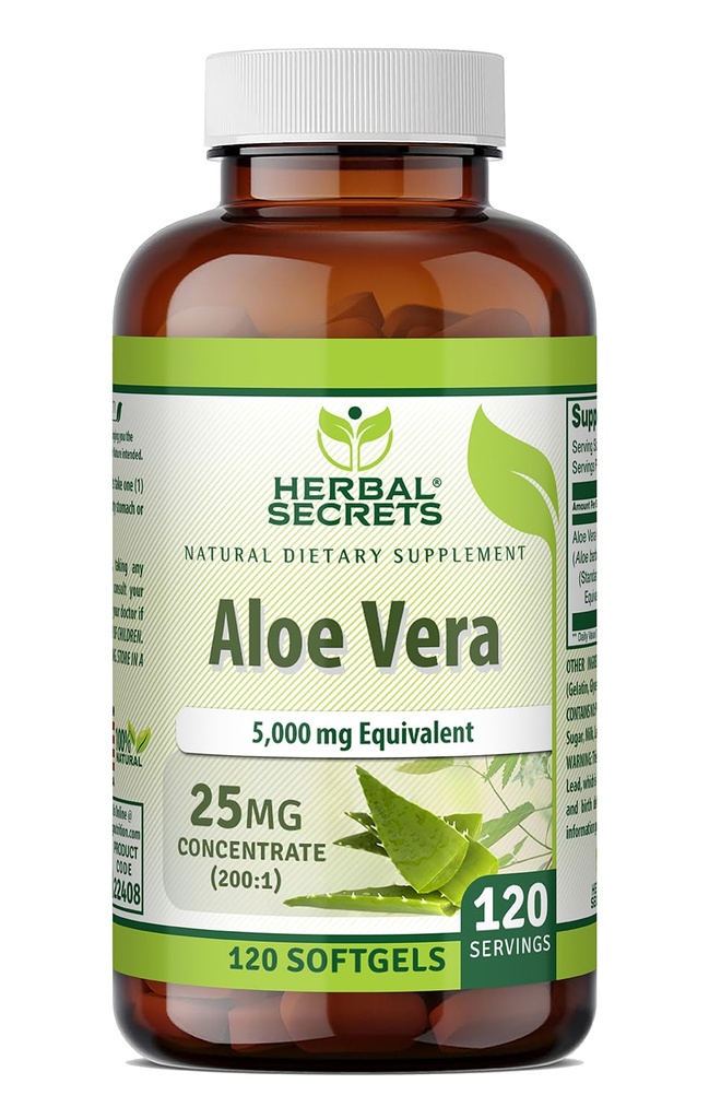 Herbal Secrets Aloe Vera 25 Mg Συμπύκνωμα 200:1 