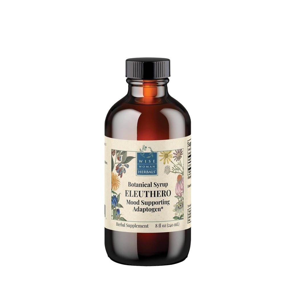 Wise Woman Herbals – Eleuthero Botanical Syrup (formerly Solid Extract) - 8 oz - Adrenal Health Daily Support Promotes Mental Endurance and Healthy Energy Levels, Aid Temporary Stress, Balanced Mood and Stamina