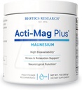 Biotics Research Acti-Mag Plus™ Highly Bioavailable Powdered 400mg Magnesium Formula, 5g / Serving, Optimizes Stress Response, Promotes Relaxation, Healthy Energy Levels, Muscular Comfort 7 Oz