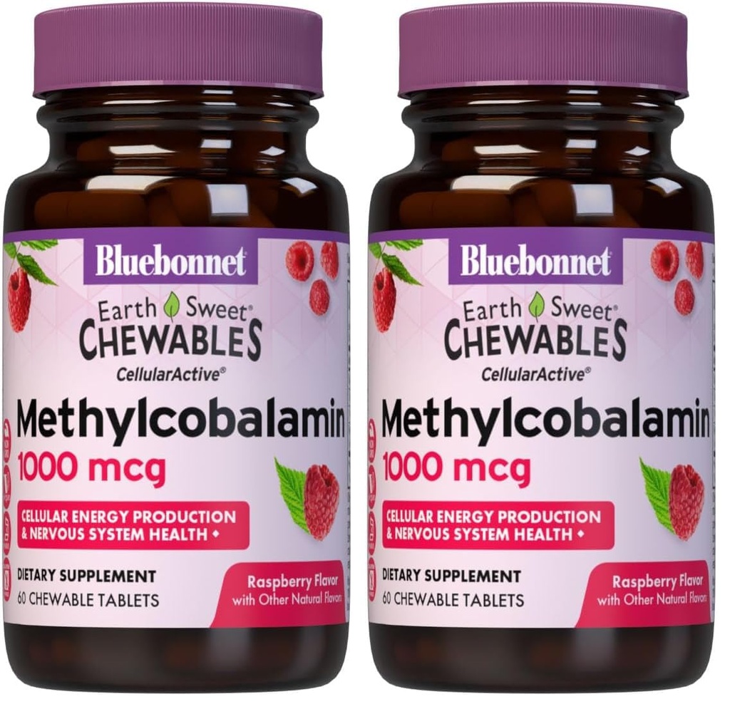 BlueBonnet Nutrition EarthSweet Methylcobalamin 1 1000 mcg | Vegan, Gluten-Free