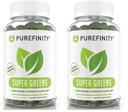 PUREFINITY Daily Super Greens Gummies with Spirulina, Spinach, Broccoli, Beet Root, Acai, and Other Vegetables, All-in-One Veggie Supplement – Non-GMO, Gluten Free, Vegan, 60 Count (Pack of 2)