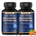 Neuropathy Support Nerve Supplement – 1000mg Advanced R-Alpha Lipoic Acid, L-Carnitine, Benfotiamine, PQQ,CoQ10,Magnesium & B-Complex for Nerve Health,Antioxidant & Cellular Energy,Vegan 240 Capsules