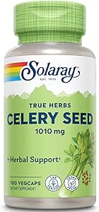 Solaray Celery Seed, 505mg, 100 Vegetarian Capsules