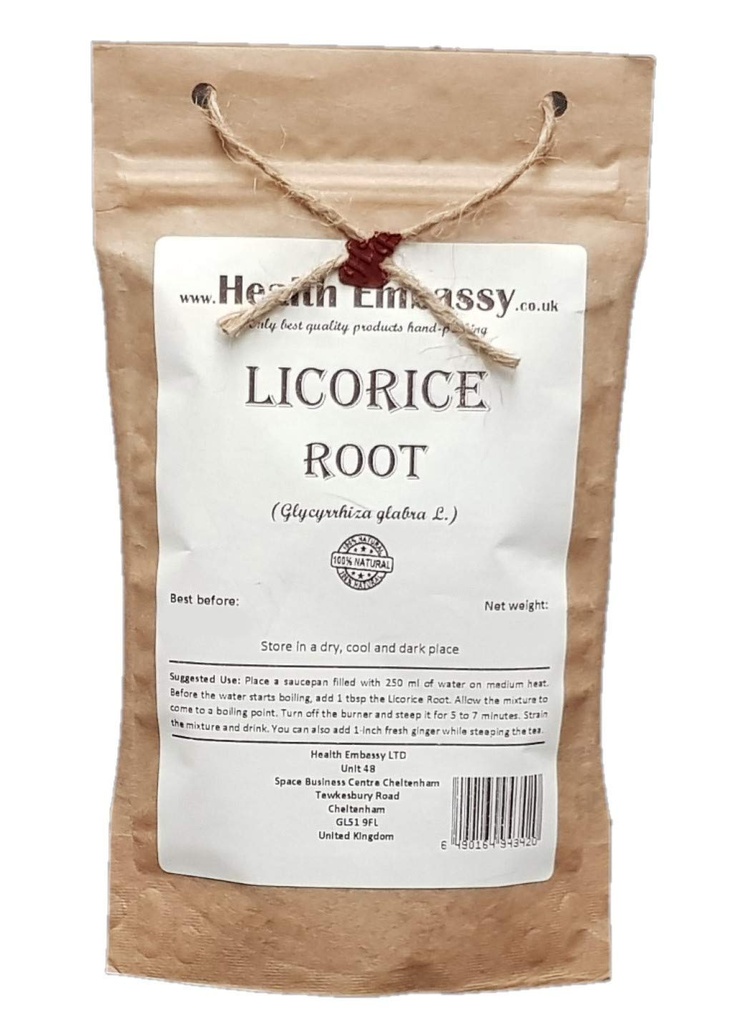 Health Embassy Licorice Root | Glycyrrhiza Glabra | Herbal Tea (100g)