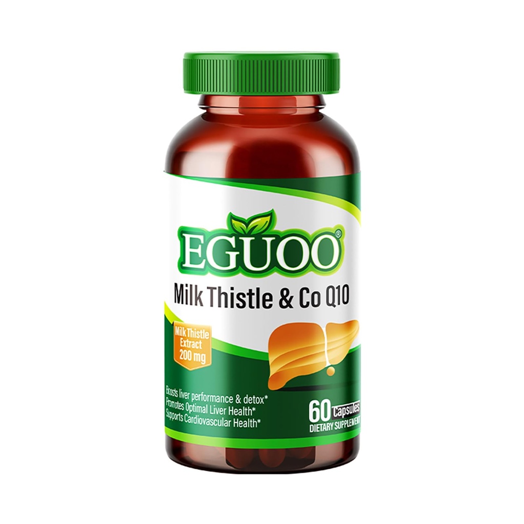 Milk Thistle & CoQ10 Dietary Supplement, 60 Capsules