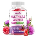 Sugar Free Milk Thistle Gummies 1000mg - Liver Support, 60 Count | 10:1 High Potency Milk Thistle Extract, Supports Daily Fat Digestion & Liver Care, Vegan Pectin Chewable, Raspberry Flavor