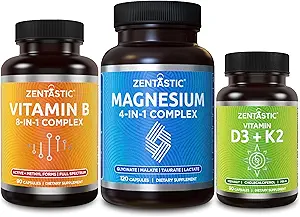 Zentastic 4-in-1 Magnesium Complex and Vitamin B-Complex and Vitamin D3 K2