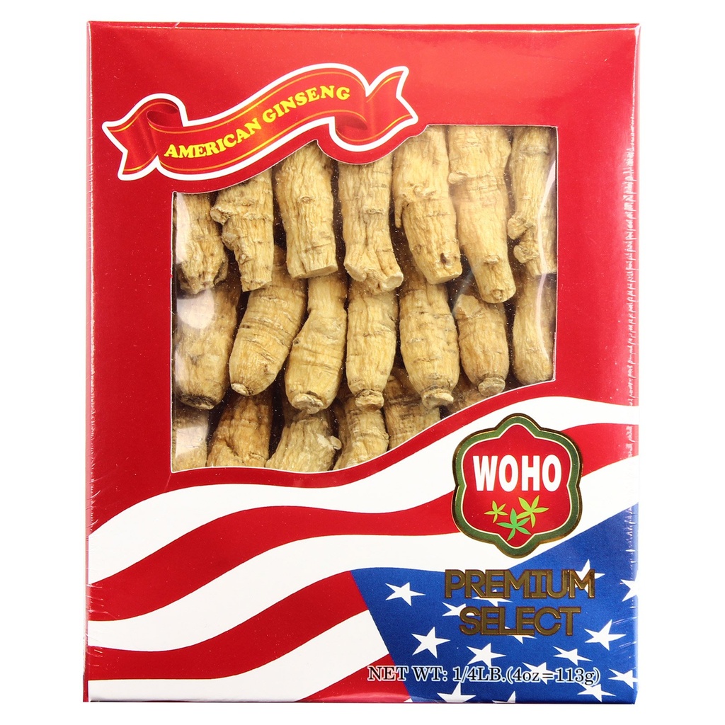 #132.4 American Ginseng Half Short Medium 4oz Box