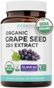 USDA Organic Grape Seed Extract Capsules for Anti Aging & Immune Support