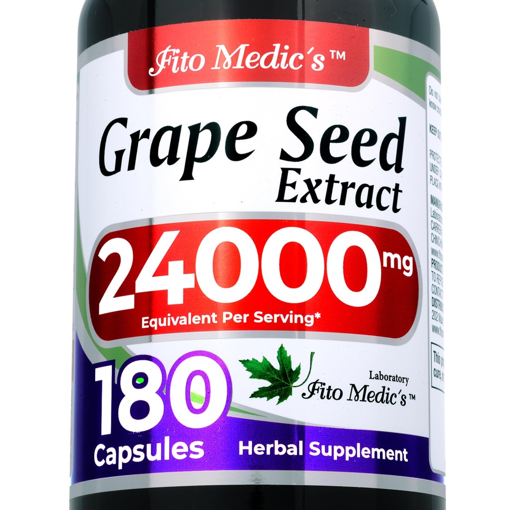 FITO MEDIC'S Lab | Grape Seed Pills | Grape Seed | 180 Capsules
