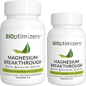 Magnesium Breakthrough Supplement 4.0 - Has 7 Forms of Magnesium: Glycinate, Malate, Citrate, and More - Natural Sleep and Brain Supplement - 90 Capsules