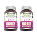Amazing Formulas 5-HTP (Hydroxytryptophan) Supplement | 100 Mg Per Serving | Veggie Capsules | Non-GMO | Gluten Free | Made in USA (2 Pack, 120 Count)
