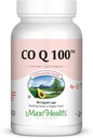 Maxi Health CO Q10 100mg - Συμπλήρωμα συνένζυμου Q10 - Υγεία καρδιάς - 90 Υγρές κάψουλες - Kosher, LCQ
