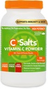 C-Salts Vitamin C Powder Supplement - 100% Pure Υψηλής Δόσης Puffered Vitamin C Powder for Immune Support - Organic, Sugar-Free, Vegan, Non-GMO, Στομάχι-Friendly, Original 8 oz