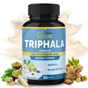 Triphala Extract Capsules & Turmeric, Guggul, Ginger, Black Pepper, Moringa - Complex Supplement Herbs