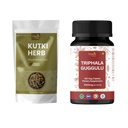 ORGANIC SPREE Kutki Herb & Triphala Guggulu Supplement – 100g & 120 Tablets