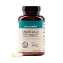 NatureWise Omega 3 Fish Oil - 500 mg ανά χάπι - EPA & DHA - Ανοσολογική Υποστήριξη, Εγκεφαλική Υγεία & Βέλτιστη Ευεξία - Γλουτένη και Χωρίς Σόγια, Μη ΓΤΟ - 90 Softgels[3-Month Supply]